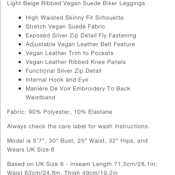 Suede Legging/Pant (Vegan) Manière de Voir - Picture 4 of 4